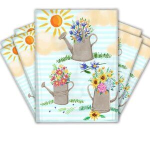 Spring Flowers Watering Can Poly Mailers, 10x13, Lot of 10